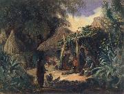 Johann Moritz Rugendas Indian Hut in the Village of Jalcomulco Spain oil painting artist